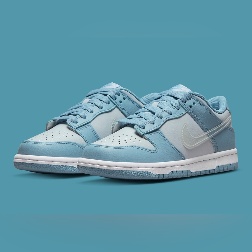 Nike Dunk Low Clear Blue Swoosh